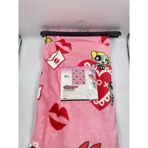 NWT The PowerPuff Girls Super Soft Plush Throw 50x70 Valentine’s Hearts